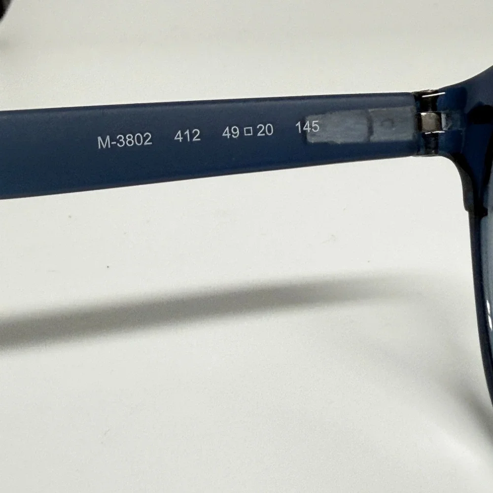Marchon NYC M-3802 412 Blue Eyeglasses Frames 49-20-145 Italy Made‎ 22435